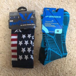 FREE 2 Pairs Compression Running Socks (Brooks & Swiftwick)